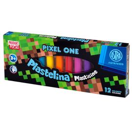 ASTRA - Școala plastilină 12 culori MINECRAFT Pixel One, 303221005