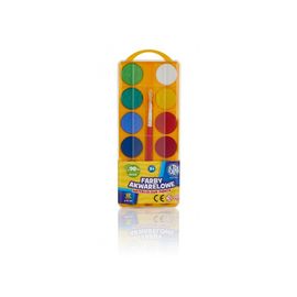 ASTRA - Culori de apă cu pensula cu diametrul de 30mm, 12 culori, 83216904