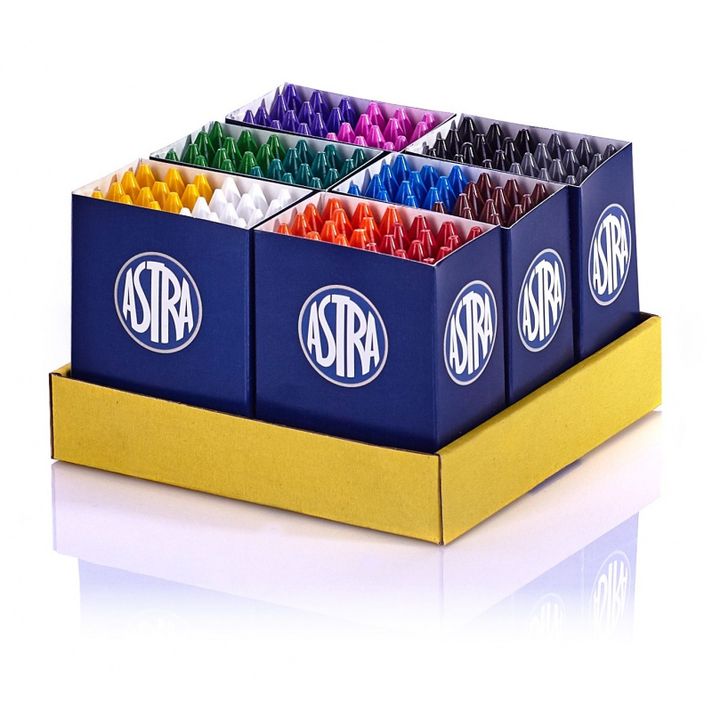 ASTRA - Premium Wax Crayons for Schools 144pcs, 316111004
