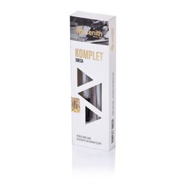 ASTRA - ZENITH Metallic, Pix cu bilă 0,8mm + stilou de scris, cutie, argintiu, 7120602