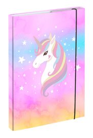 BAAGL - Caiet de note școlare A4 Rainbow Unicorn