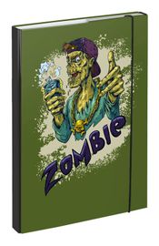 BAAGL - Tablă pentru caiete școlare A4 Zombie