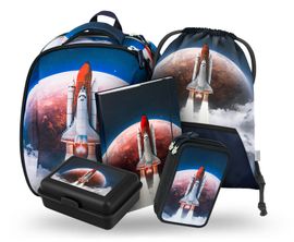 BAAGL - SET DE 5 Shelly Space Shuttle: rucsac, penar, geantă, geantă, dosare, cutie