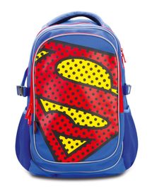 BAAGL - Rucsac scolar cu pelerină de ploaie Superman - POP