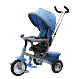 BABY MIX - Tricicletă pentru copii 3in1 TYPHOON 360° albastru