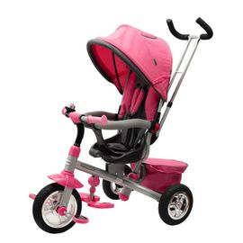 BABY MIX - Tricicletă pentru copii 3in1 TYPHOON 360° roz