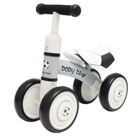 BABY MIX - Bicicletă pentru copii fără pedale Baby Bike footbal alb-negru