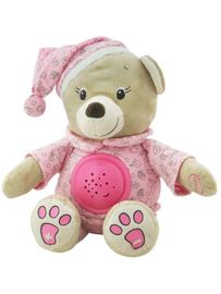 BABY MIX - Ursuleț de pluș cu proiector roz
