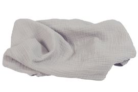 BABYMATEX - Pătură de bumbac Muslin Grey deschis 120x80 cm