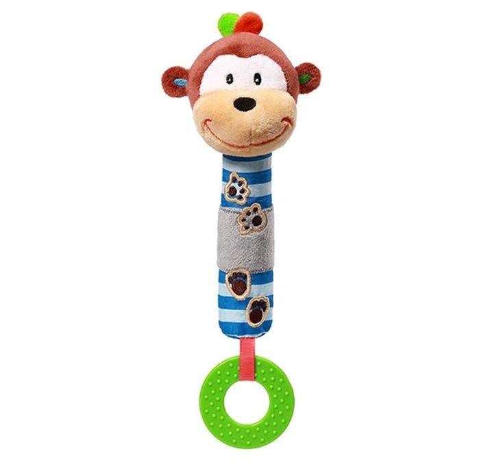 BABYONO - Jucărie care scârțâie cu teether George maimuța 3m+