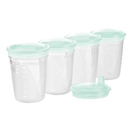 BABYONO - Set de recipiente cu gură pentru alimente și lapte, 200 ml