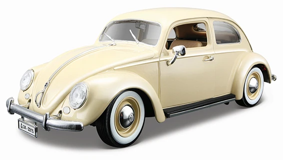 BBURAGO - Volkswagen Käfer Beetle anul 1955 1:18 Aur