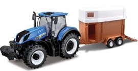 BBURAGO - 1:32 Tractor agricol New Holland cu siding de cai