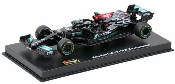 BBURAGO - 1:43 RACE F1 - MERCEDES-AMG F1 W12 E Performance (2021) #77 (Valtteri Bottas) cu