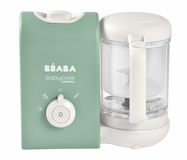 BEABA - Aparat de gătit cu aburi + blender BABYCOOK Express Sage Green