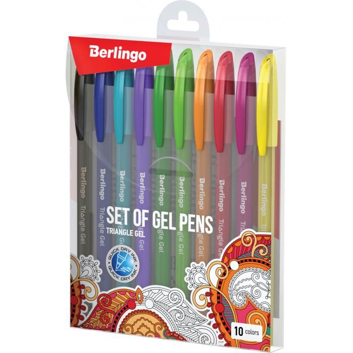 BERLINGO - Set de stilouri cu gel Berlingo 10 culori