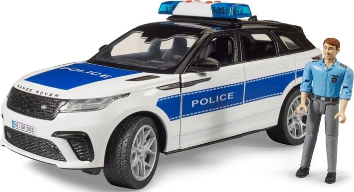 BRUDER - 2890 Range Rover Velar Police cu figurină