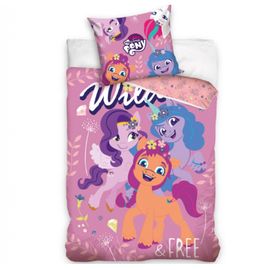 CARBOTEX - Cearșafuri reversibile din bumbac My Little Pony, 140/200+70/90, MLP213001