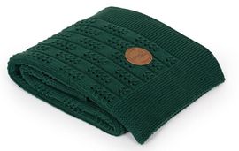 CEBA - Păturică tricotată în pachet cadou 90 x 90 Herringbone Emerald