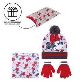 CERDÁ - Set de iarnă în pachet cadou (șapcă, guler, mănuși) MINNIE MOUSE, 2200009627