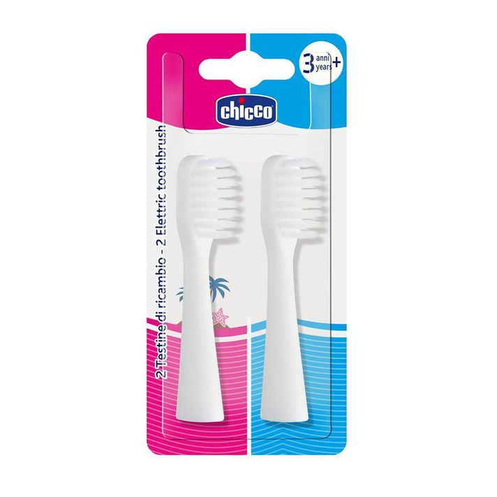 CHICCO - Capete de înlocuire pentru periuța de dinți electrică, 2 bucăți