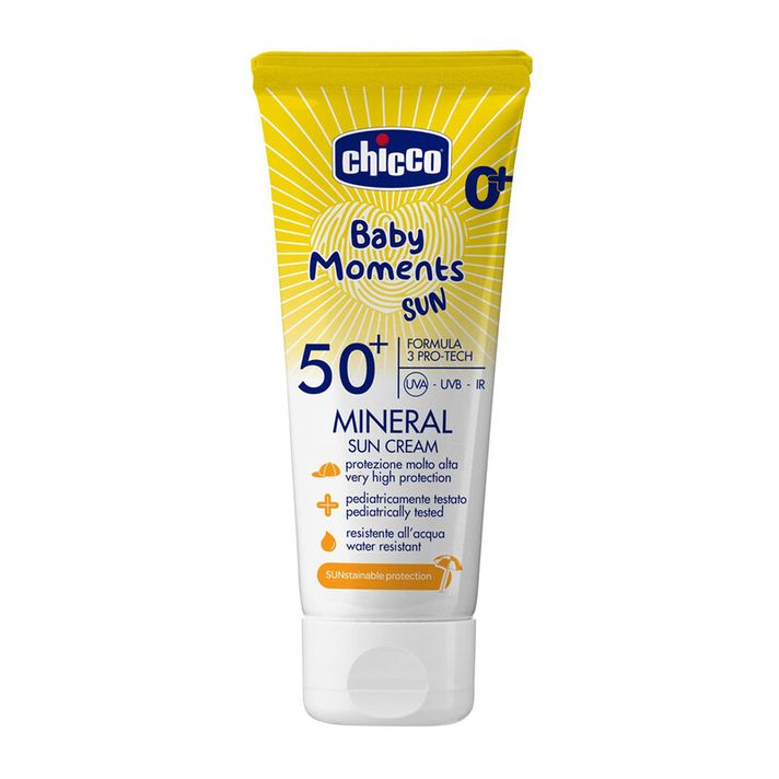 CHICCO - Protecție solară pentru copii cu minerale SPF50+ 75ml, 0m+