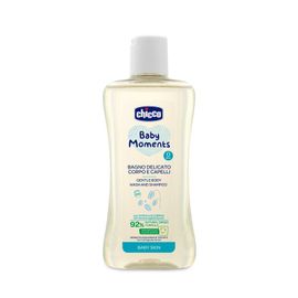 CHICCO - Baby Moments Șampon delicat pentru păr și corp 92 % ingrediente naturale 200 ml