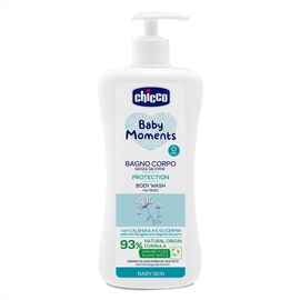 CHICCO - Șampon pentru corp Baby Moments Protection 93% ingrediente naturale cu dozator 750ml