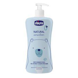 CHICCO - Natural Sensation șampon pentru păr și corp cu aloe și mușețel 500ml, 0m+, 0m+, 0m+.