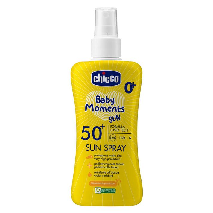CHICCO - Spray de protecție solară pentru copii, SPF50+, 150 ml 0m+