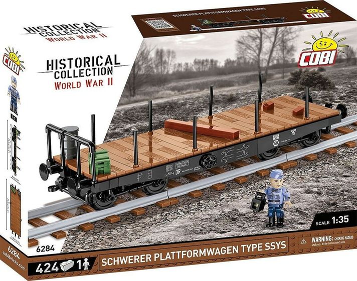 COBI - 6284 Schwerer platformwagen tip SSYS, 1:35, 424 k, 1 f