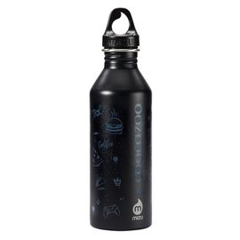COOCAZOO - Sticlă de băut din oțel inoxidabil 0,75 l, negru/albastru