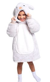 COZY NOXXIEZ - CH301 Iepure- Pătură călduroasă cu glugă TV cu glugă pentru copii 3 - 6 ani