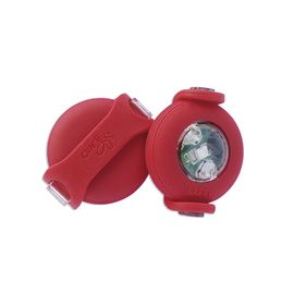 CURLI - Lumină de siguranță cu LED Luumi pentru zgardă RED