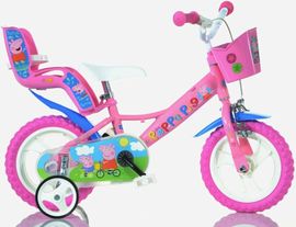 DINO BIKES - Bicicleta pentru copii 12" 124RLPGS Pepa Pig 2022