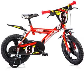 DINO BIKES - Bicicletă pentru copii  14" Bikes 143GLN - ro?u