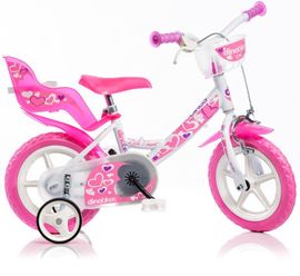 DINO BIKES - Bicicletă pentru copii 12" 124RLN - albă 2017