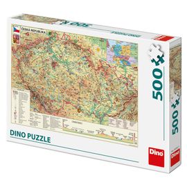 DINO - Harta din Republica Cehă 500 Puzzle