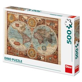 DINO - Harta Lumii din R. 1626 500 Puzzle
