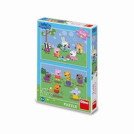DINO - Peppa Pig și prietenii săi 2X48 puzzle