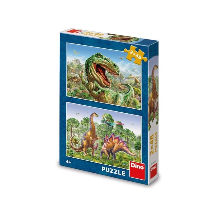 DINO - Clash of the Dinosaurs 2X48 puzzle 2X48