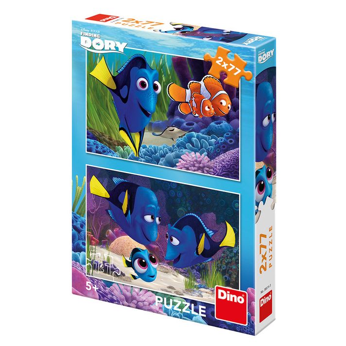 DINO - DORY Găsit 2x77 puzzle-uri