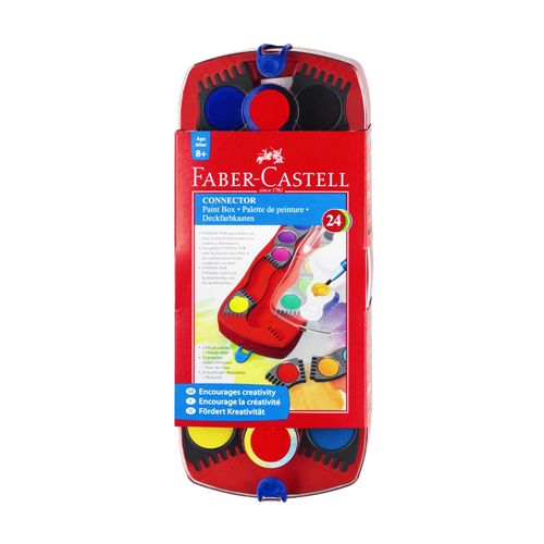 FABER CASTELL - Kit de culori de apă Faber-Castell, 24 de culori