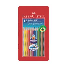 FABER CASTELL - Creioane colorate Grip 1001 12 culori în foaie