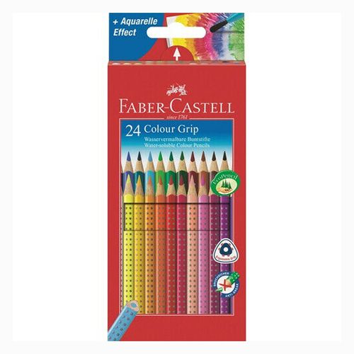 FABER CASTELL - Creioane colorate Grip 2001 set 24 culori