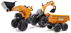 FALK - 997W tractor cu pedală Case CE 580 Super N portocaliu