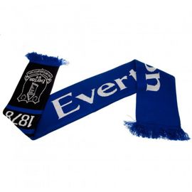 FOREVER COLLECTIBLES - Eșarfă tricotată pentru fanii EVERTON F.C. Nero