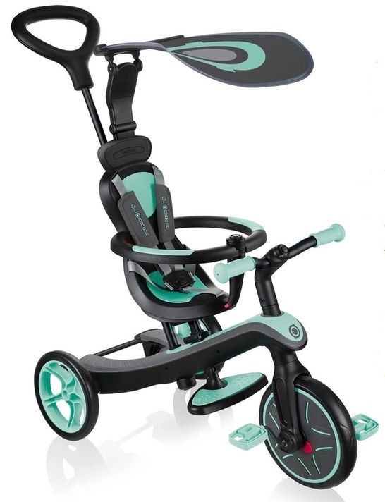 GLOBBER - Tricicleta pentru copii EXPLORER 4 în 1 - Mint
