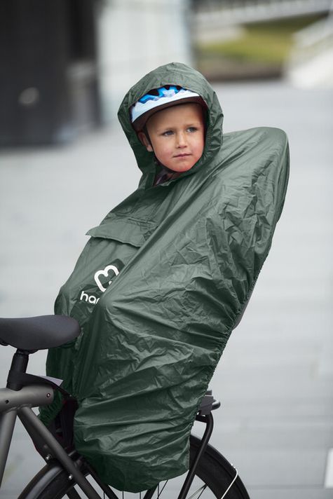 HAMAX - Manta de ploaie pentru scaun de bicicleta Rosie