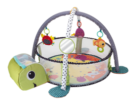 INFANTINO - Pătură de joacă cu capcană și țarc de joacă 3in1 Turtle